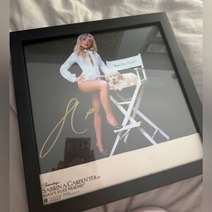 Signed Sabrina Carpenter Man’s Best Friend Vinyl Insert